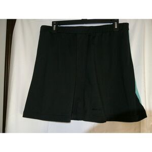Black Athletic Tennis Golf‎ Skort with Light Blue Trim Sport Performance XL